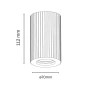 Surface downlight Koora small GU10 WH