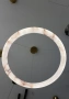 Pendant lamp Aragon P2 Alabaster Spanish Marble LED 40W CCT Remote BLK