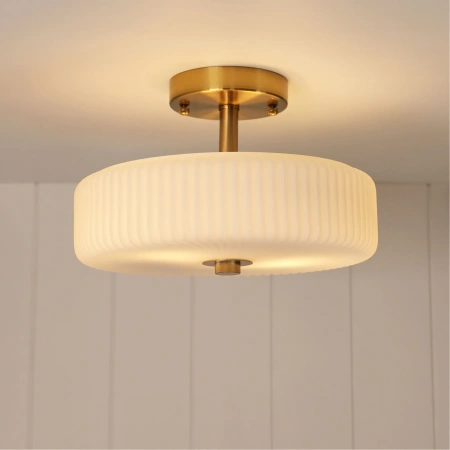 Pendant lamp Worth Satin E14 BRS