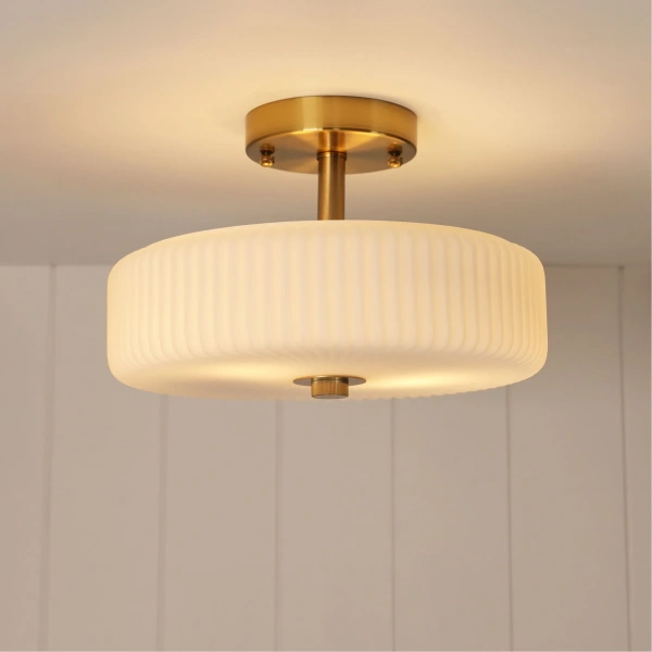 Pendant lamp Worth Satin E14 BRS