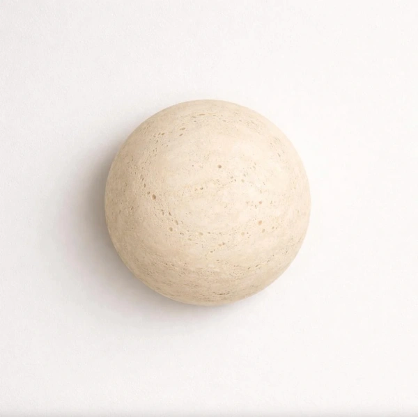 Wall lamp Pulse Round Travertine LED 5W