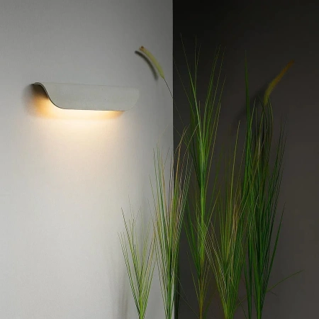 Wall light Ledge Cement LED WH