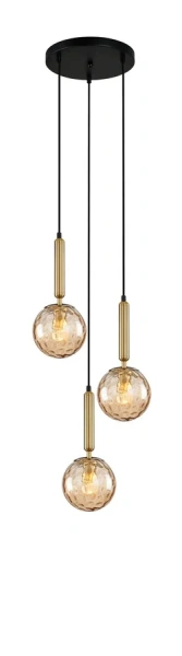 Pendant lamp TRATTINO 1X3R E27 brass