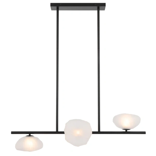Pendant lamp ZECCA 3 D200 BLACK FROST