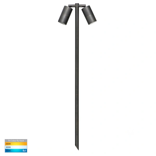 Garden light Tivah Antique Brass TRI Colour Double Adjustable LED HV1405T-AB IP65