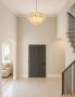 Pendant lamp Moreno S16 Alabaster Spanish Marble D80 BRS