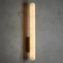 Wall light Marbelle Alabaster Marble LED H60 BRS