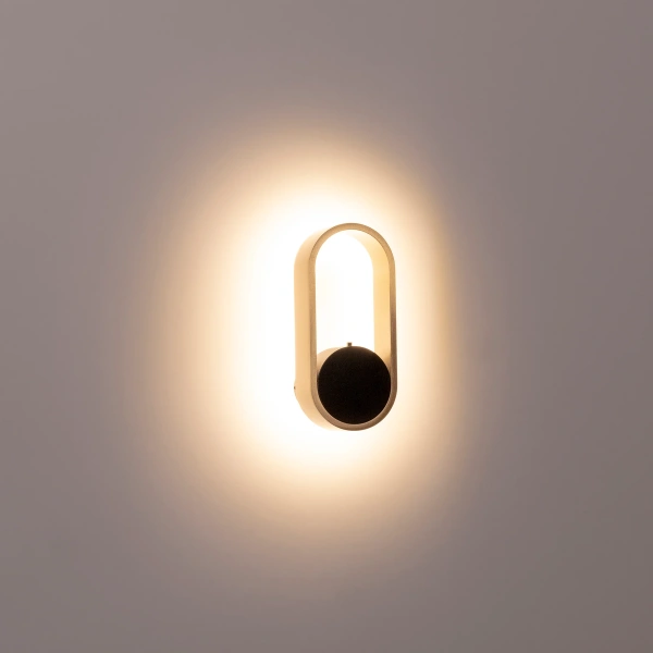 Wall light Ovale HV8080T-BLKBR LED 7W TRI Colour Dimmable