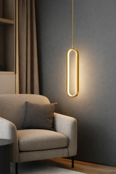 Pendant lamp Aura P1 BRS