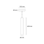 Pendant lamp Moss Travertine GU10 NT