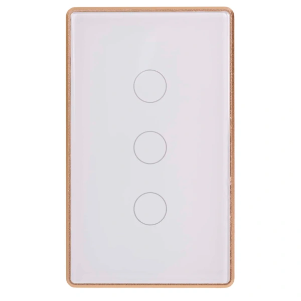 Wall Switch 3 Gang WHT-GLD HV9120-3 Wifi