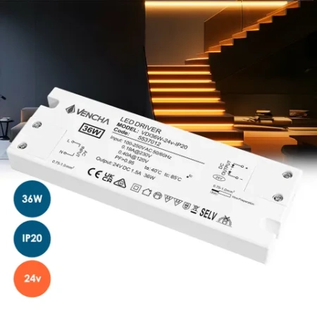 Driver LED VDI36W 36W 24v IP20