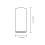 Wall light Terrazzo LED IP65 3K H20