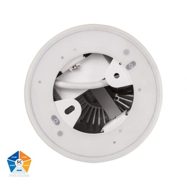 Surface downlight Nella WHT 5CCT LED 18W IP54
