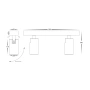 Wall light Revo Bar Double IP20 HV4002T-2-BLK