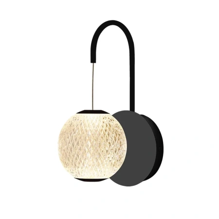Wall light Langdon LED Black - 3K