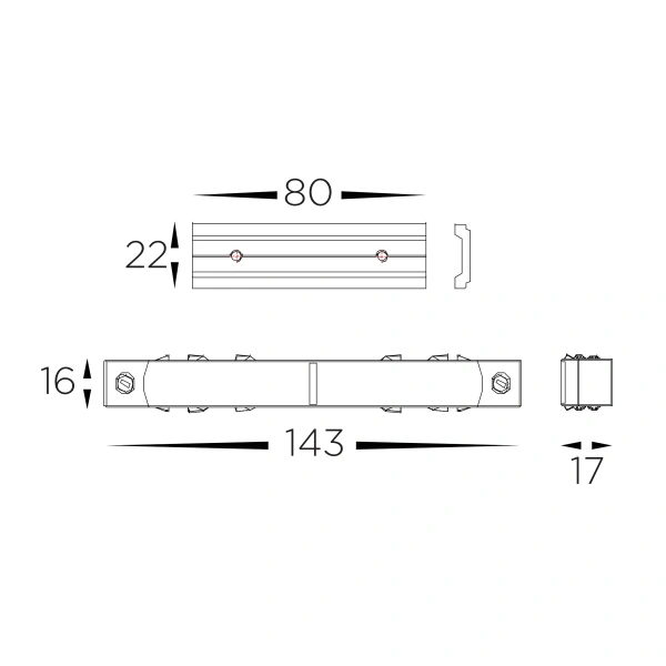 Straight connector HCP-10291-ESJ BK 48V