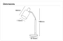 Table lamp Balmoral E27 BLK