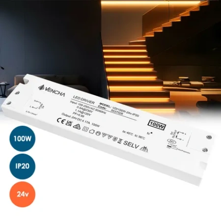 Driver LED VDI100W 100W 24v IP20