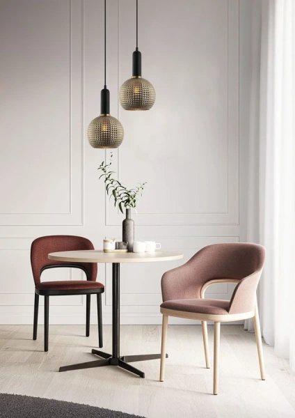 Pendant lamp PELOTA5 E27 brass