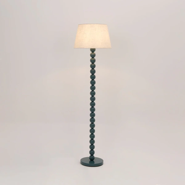 Floor lamp Pearl Orb E27 CYAN