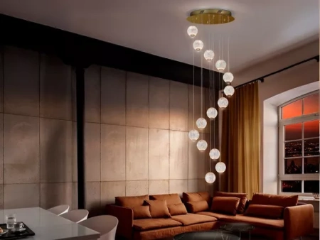 Langdon-15 Light LED Pendant Black 3K