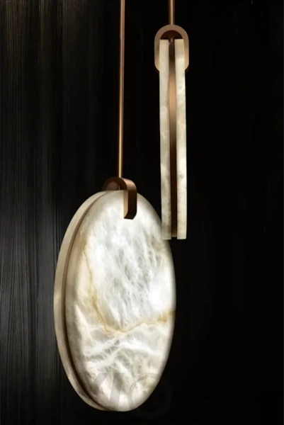 Pendant lamp Villastar 2 Alabaster Spanish Marble LED CCT Dim BRS