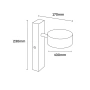 Wall lamp Loom Travertine LED 5W BL
