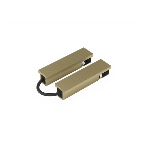 Surface track MUSE vertical corner connector 48V Brass