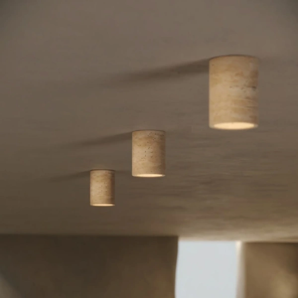 Surface downlight Wisp Lava Travertine GU10 NT