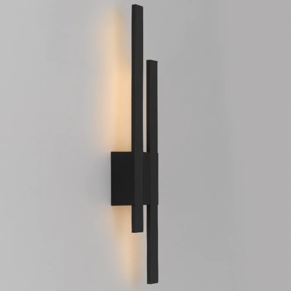 Wall light MASTO EXTERIOR 2x8w LED nonDIM IP54 BLACK