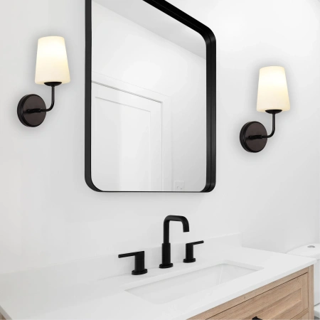 Wall light HOPLEY E27 BLK