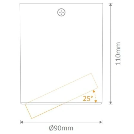 Downlight NEO-10-SM-TILT-BLK 21294 TRIO