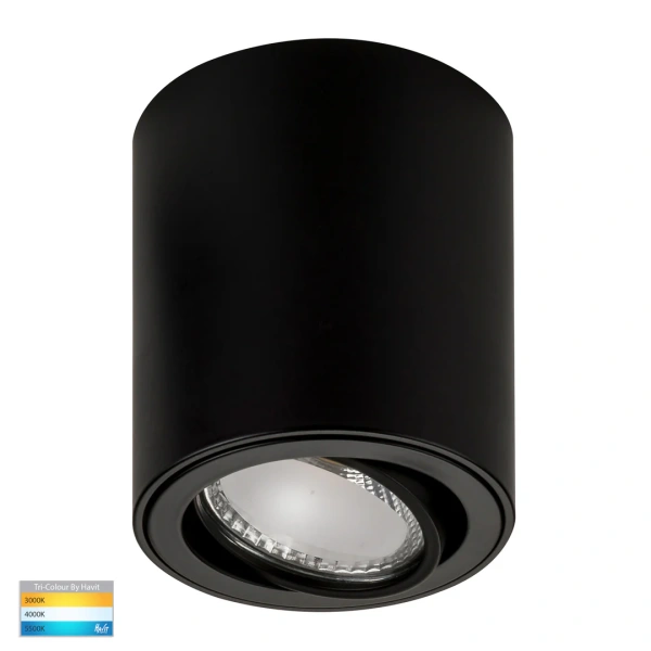 Surface downlight Nella BLK Adjustible 3CCT LED 7W IP54