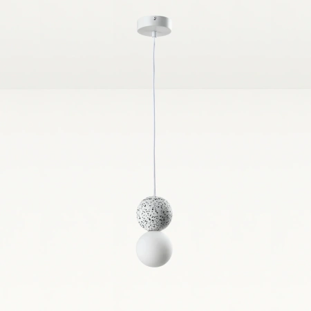 Pendant lamp Noir Terrazzo G9 WH