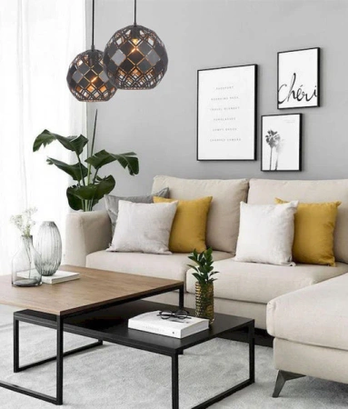 Pendant lamp TUILE6 Coffee
