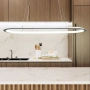 Linear light Ovale L80 LED 38W 3CCT WHT