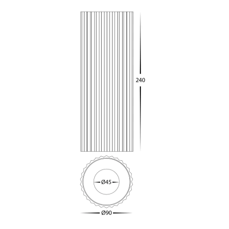 Surface downlight HV5852S-BLK-EXT  Nella 3CCT LED 12W IP65 240V