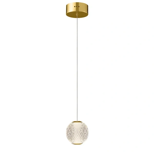 Langdon-1 Light LED Pendant Gold 3K