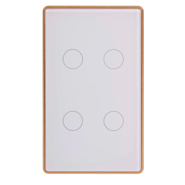 Wall Switch 4 Gang WHT-GLD HV9120-4 Wifi