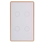 Wall Switch 4 Gang WHT-GLD HV9120-4 Wifi