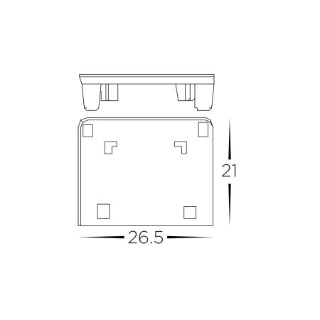Track end cup HCP-10291-SE-EC BK