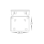 Track end cup HCP-10291-SE-EC BK