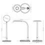Table lamp Brad LED BLK