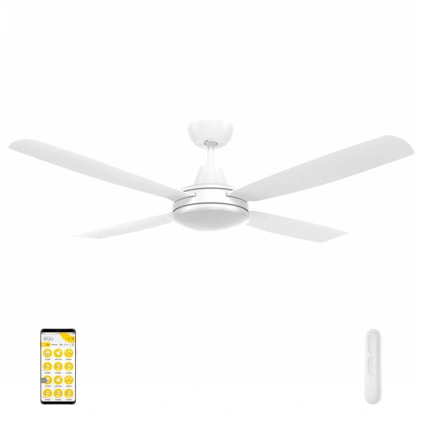Ceiling fan Nemoi DC D54 Ikuu Smart Wi-Fi with LED 18W WT