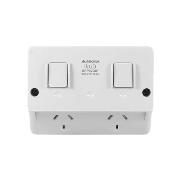 Ikuü Smart WiFi Zigbee IP54 Double Power Point