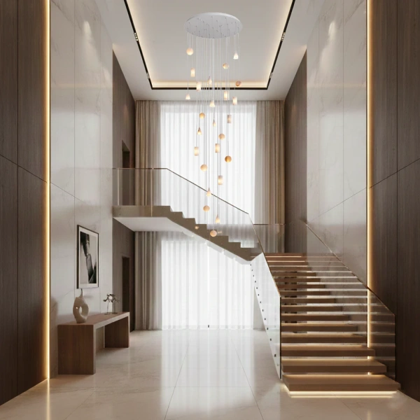 Pendant lamp Alabastro 25 LED D80 WHT