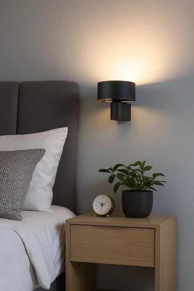 Wall lamp RONDO W1 BK