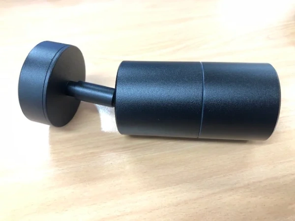 Wall light Stockholm 1lt IP65 GU10 D60 BLK