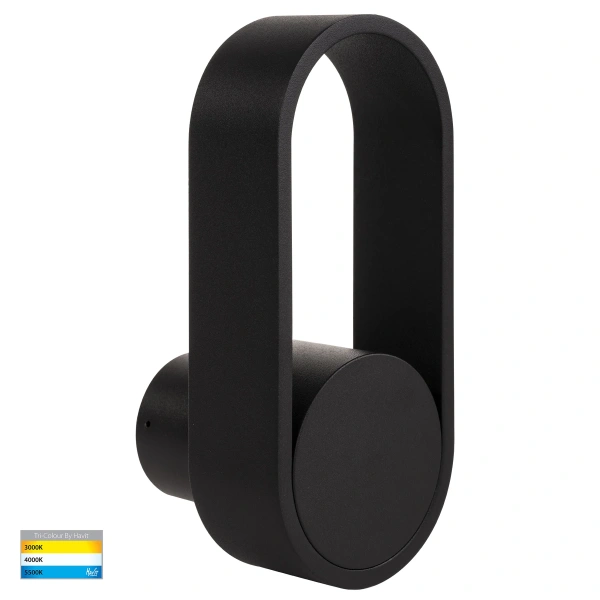 Wall light Ovale HV8080T-BLK LED 7W TRI Colour Dimmable